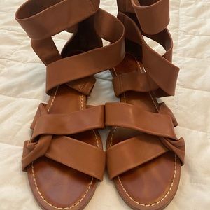 Vince Camuto tan sandals, size 7 1/2, only worn a few times